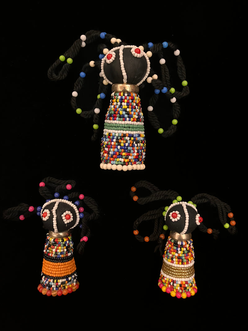 Handmade Kenyan beaded dollies