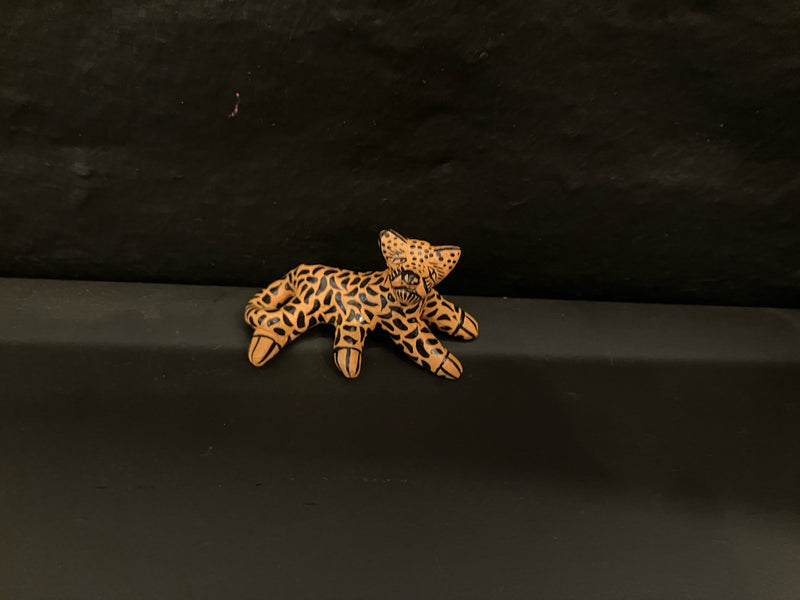 Mini Mexican clay jaguars