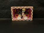 Nichos/ skeleton shadow box pole dancer