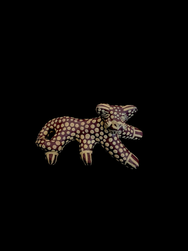 Mexican clay Jaguar (brown/white)