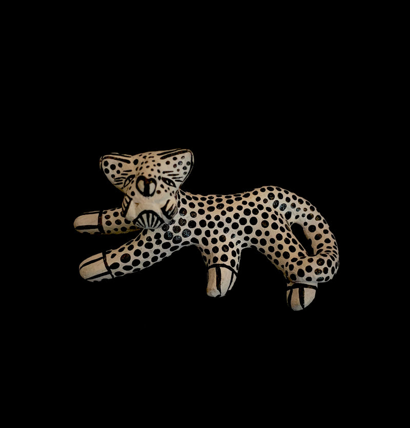 Mexican clay Jaguar (white)