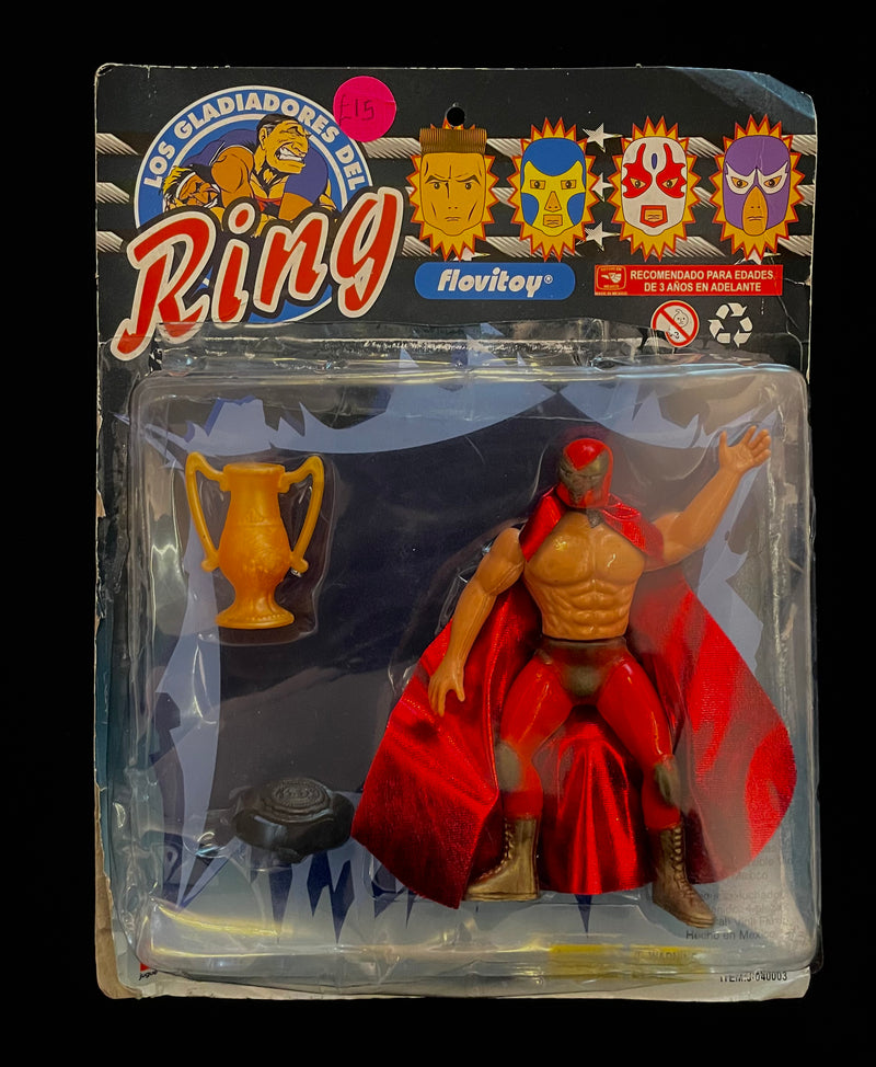 Mexican luchador action figure (red)