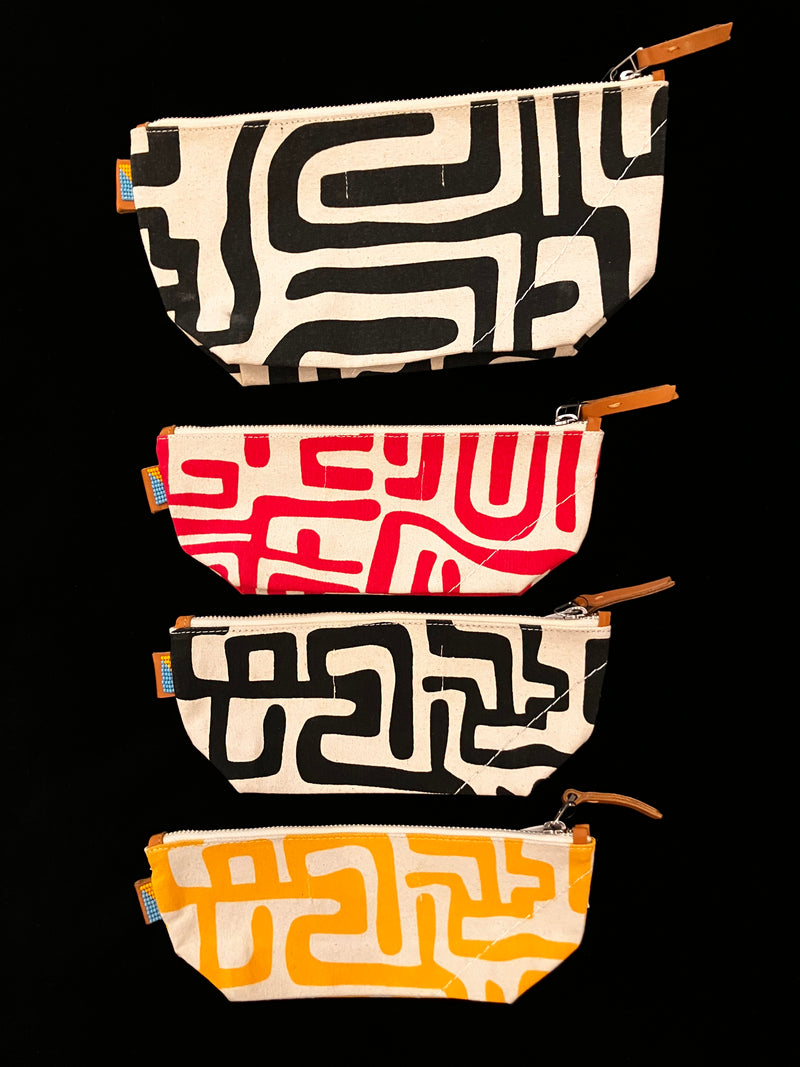 Kenyan  canvas zip bags