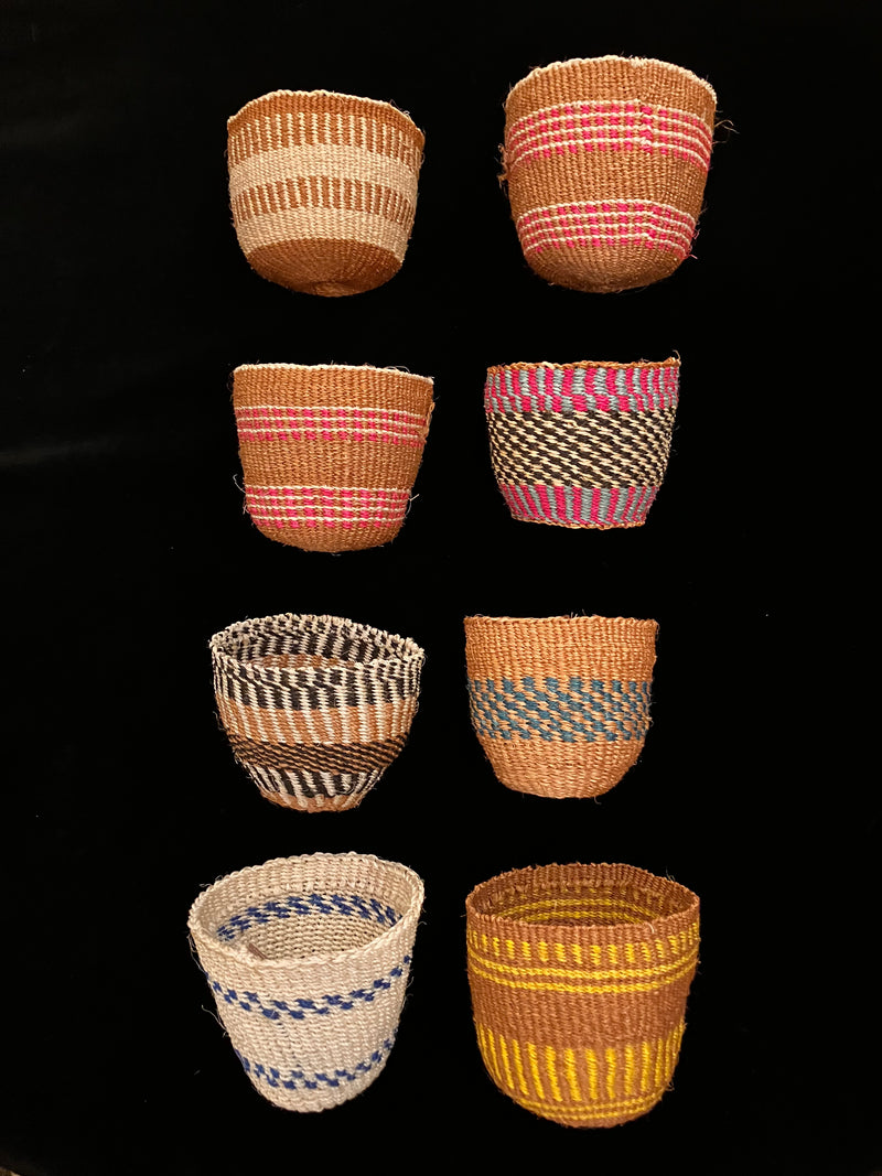 Handmade Kenyan woven pots