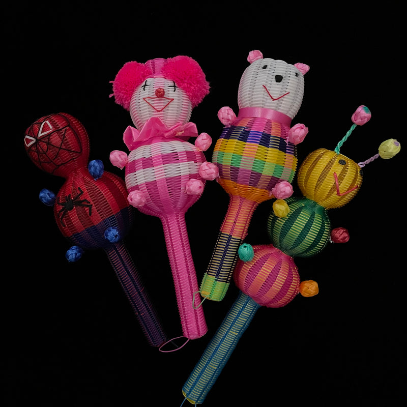 Mexican character maracas