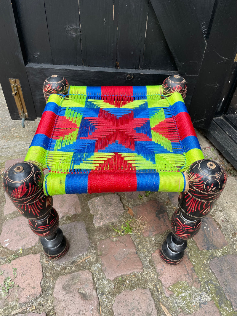 Indian woven stool