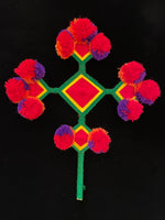 Mexican Pom Pom Crucifix