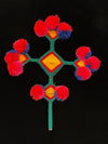 Mexican Pom Pom Crucifix