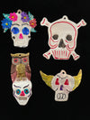 Day of the Dead tin skulls