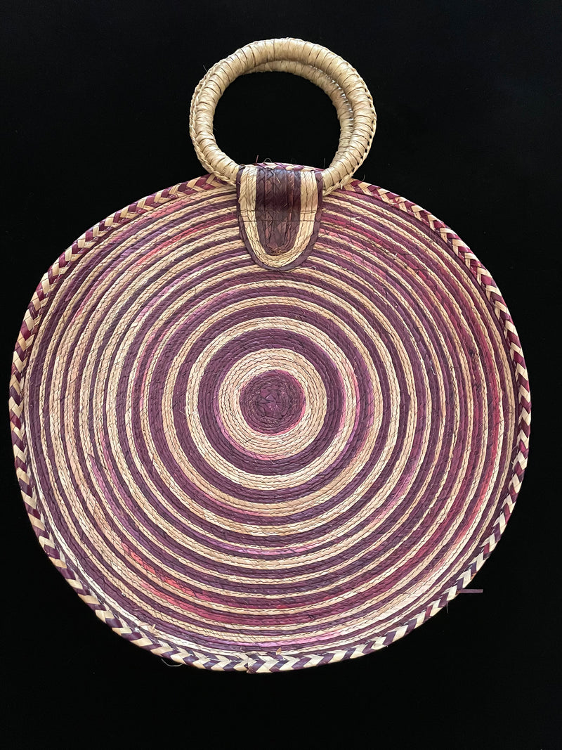 Mexican circular seagrass bag