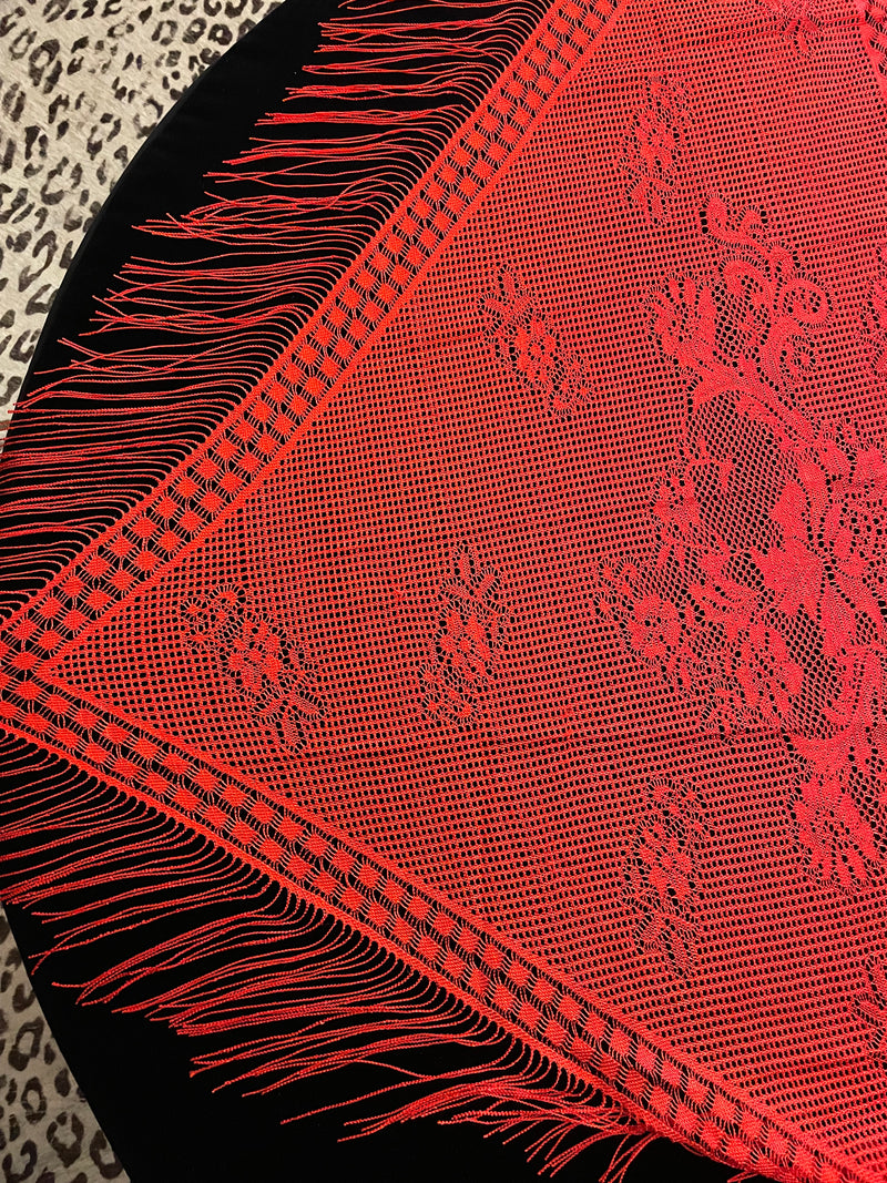 Mexican lacy shawls