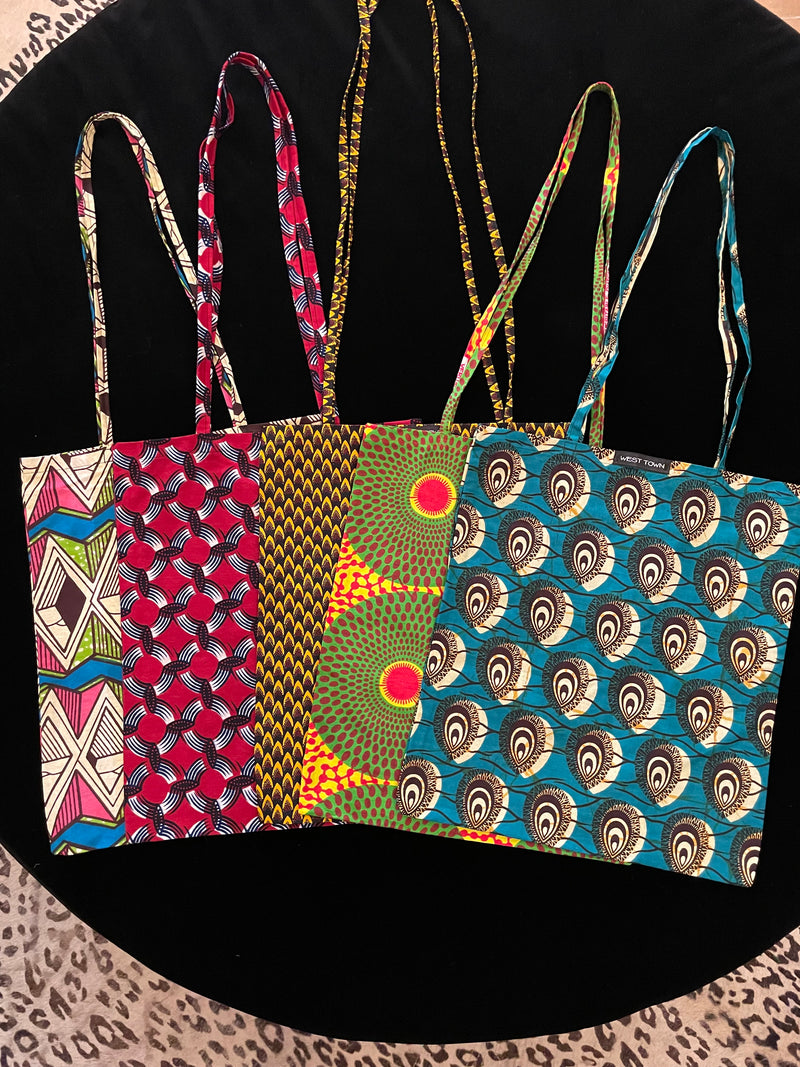 African wax print bags