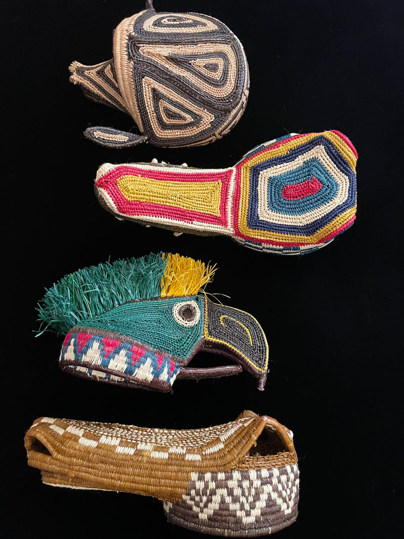 Woven masks from Panama