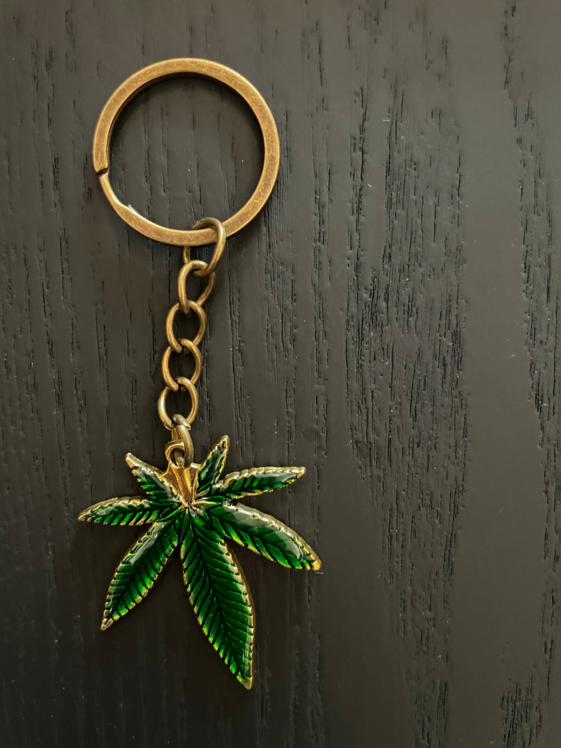 Ganja leaf  key ring