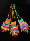 Multicoloured knitted children’s bags