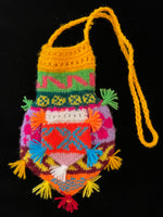 Multicoloured knitted children’s bags