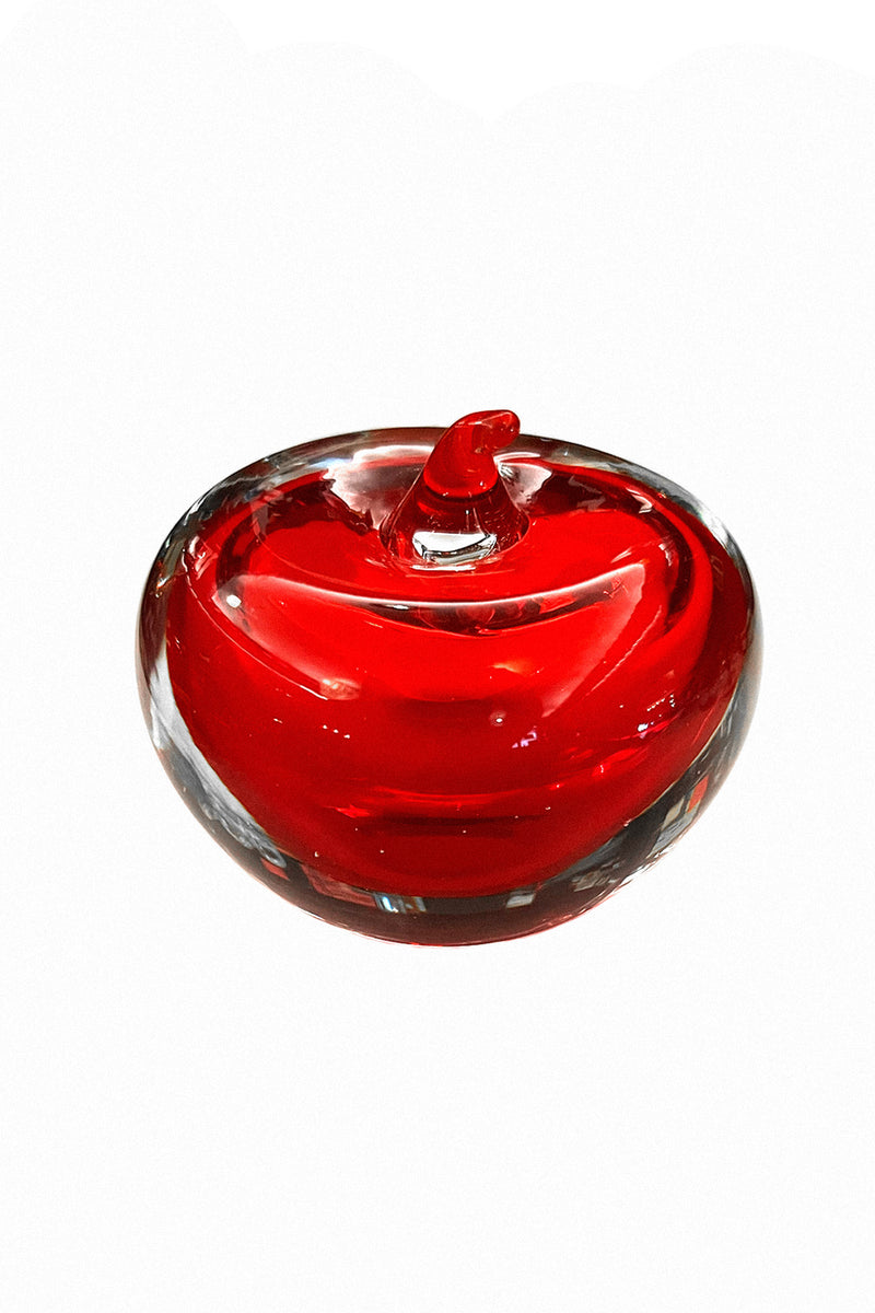Glass Red Apple