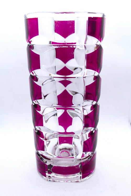 Geometric magenta vase