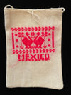 Mexican embroidered drawstring purses