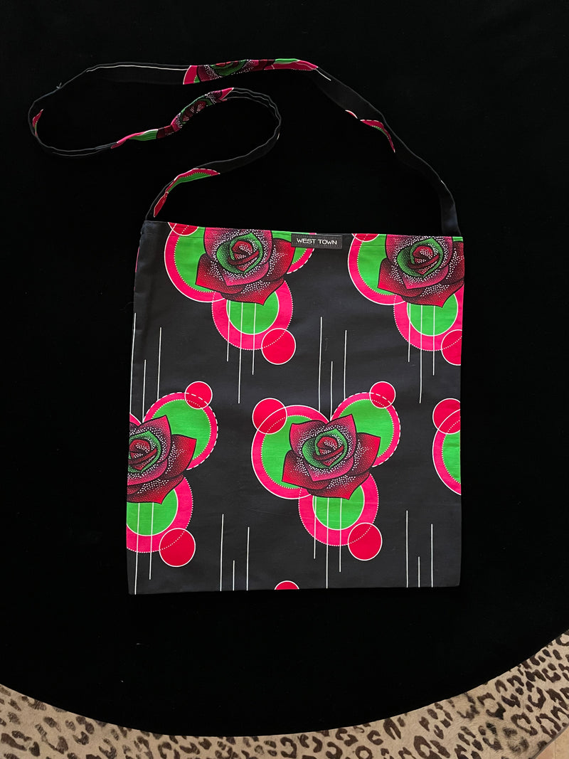 African wax print bag
