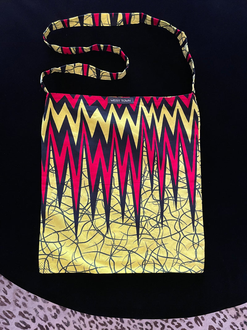 African wax print bag