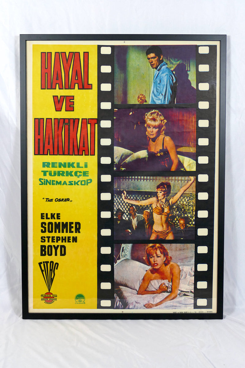 TURKISH FILM POSTER - FRAMED