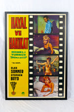 TURKISH FILM POSTER - FRAMED