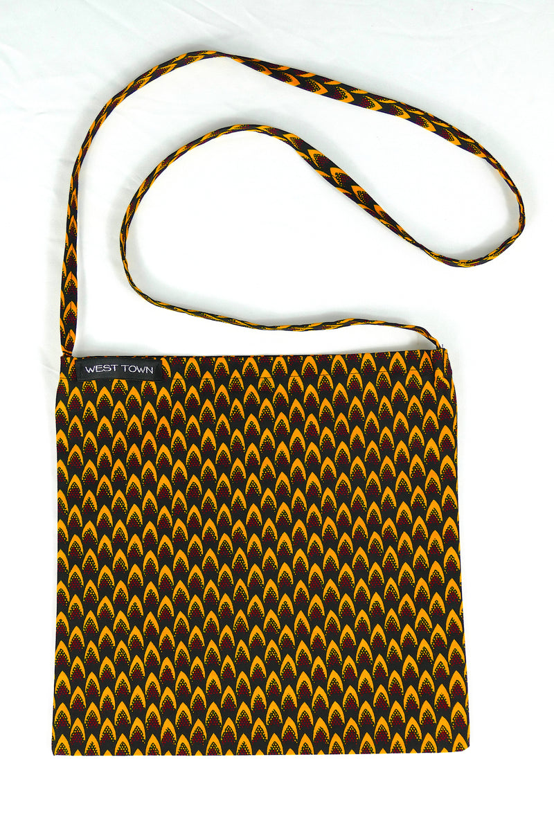 African wax print bags - single strap