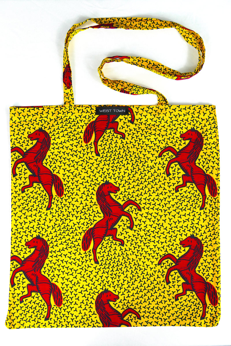 African wax print bag