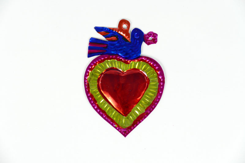 Painted Tin Trinket - Hearts