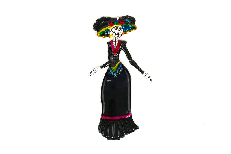 Painted Tin Trinkets - Skeleton magnets