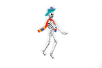 Painted Tin Trinkets - Skeleton magnets