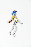 Painted Tin Trinkets - Skeleton magnets