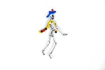 Painted Tin Trinkets - Skeleton magnets