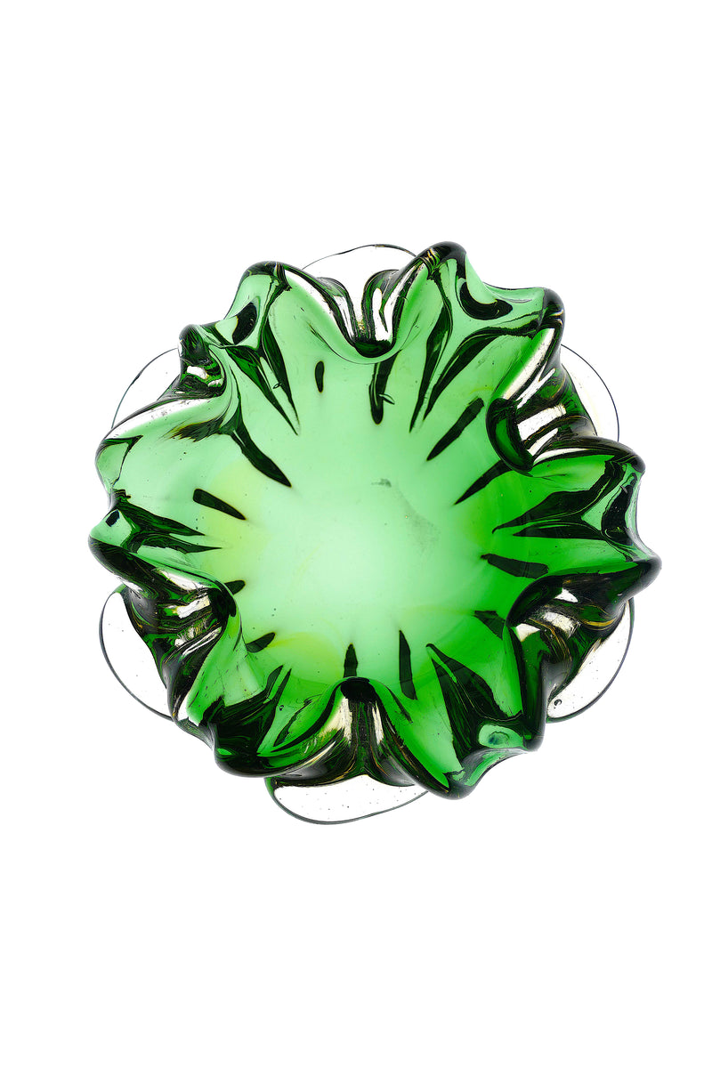 Green Murano dish