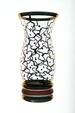 1950's gilt vase with gold rim