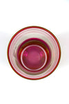 Art Deco ruby glass vase with gold gilding