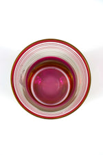 Art Deco ruby glass vase with gold gilding
