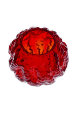 Red bark glass round vase