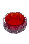 Red Bark Glass Bowl