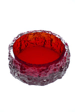 Red Bark Glass Bowl