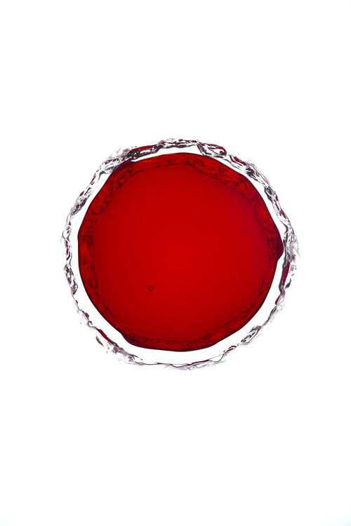Red Bark Glass Bowl