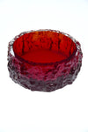 Red Bark Glass Bowl