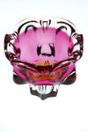 1960's Murano Cranberry and amber bowl