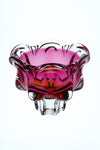 1960's Murano Cranberry and amber bowl