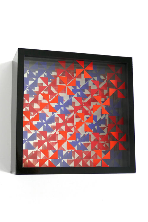 Geometric Pattern Boxes (5 Layers) - Framed