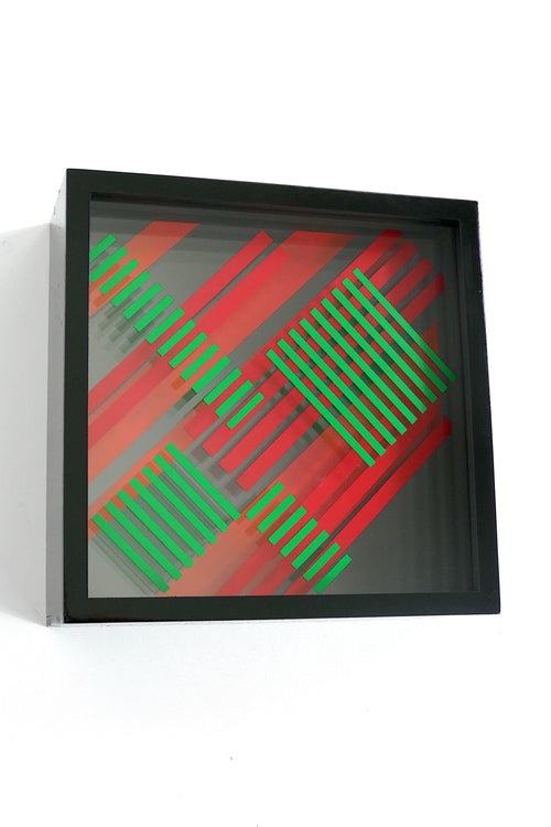 Geometric Pattern Boxes (5 Layers) - Framed