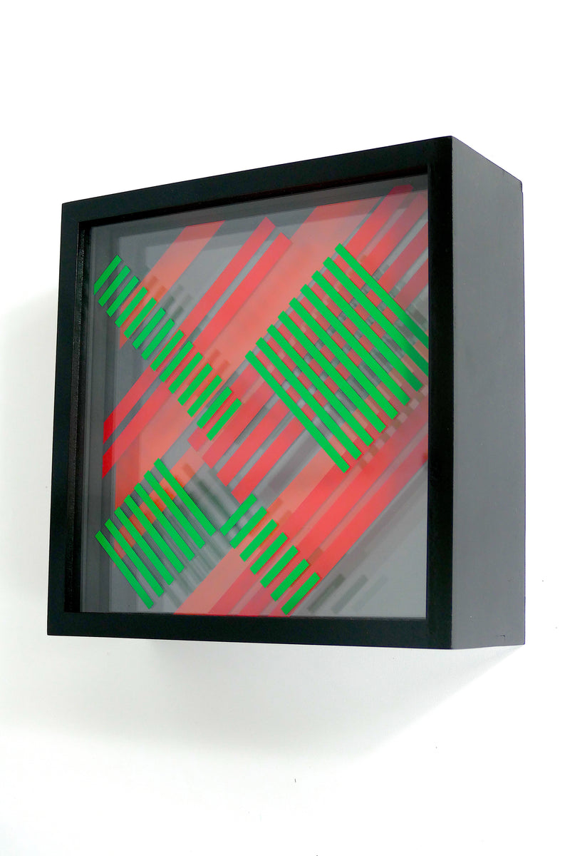 Geometric Pattern Boxes (5 Layers) - Framed