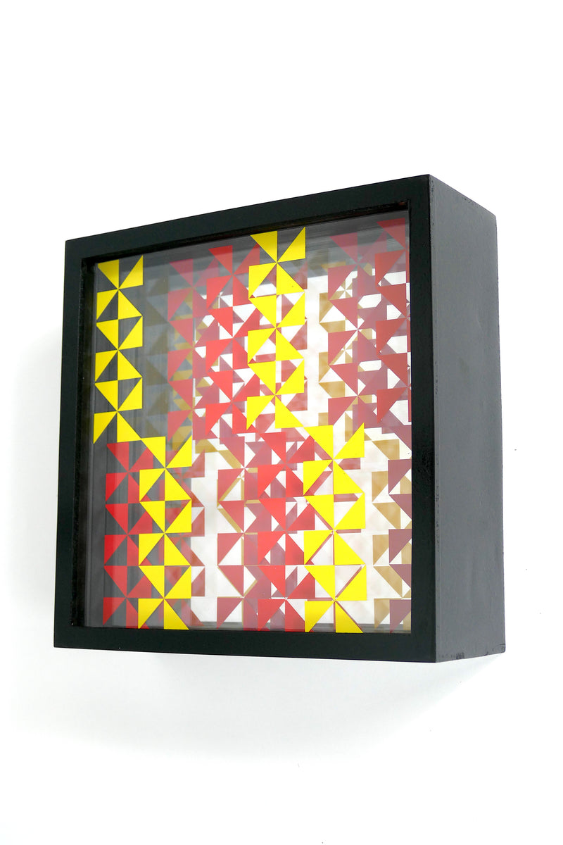 Geometric Pattern Boxes (5 Layers) - Framed