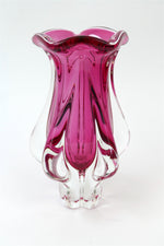 1970's Murano Glass Vase - Pink